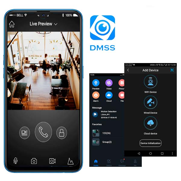 App DMSS de Dahua para videovigilancia